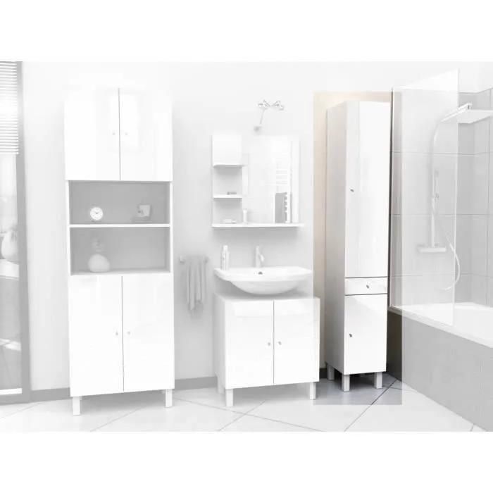 Corail Colonne De Salle De Bain L 30 Cm - Blanc Laqu - 2