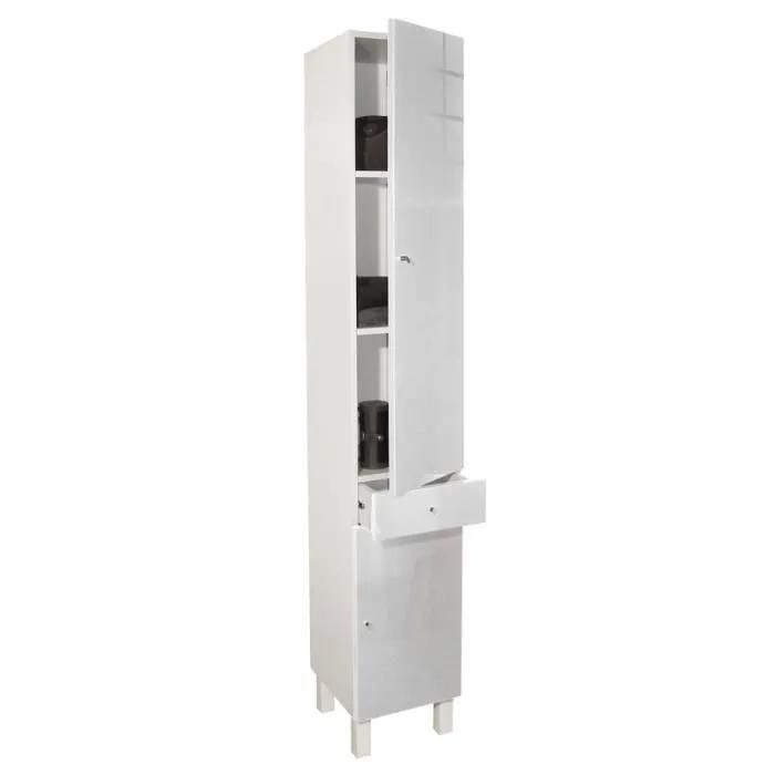 Corail Colonne De Salle De Bain L 30 Cm - Blanc Laqu - 3
