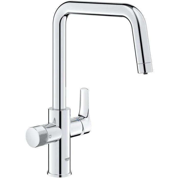 Robinet filtrant de cuisine - Chrom - Filtration de l'eau - Bec haut en U ...