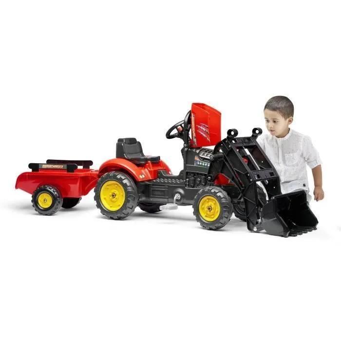 Les Petits Jardiniers Tracteur � P�dales Supercharger Rouge Avec Capot Ouvr... - 2