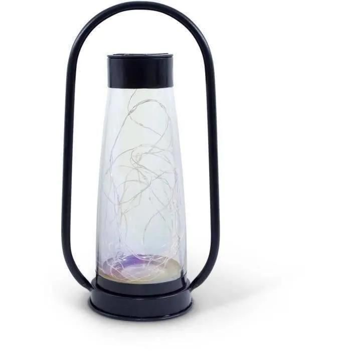 Lanterne Solaire - Garden Id Noir - 18 H34 Cm - Batterie Aaa - Autonomie 6...