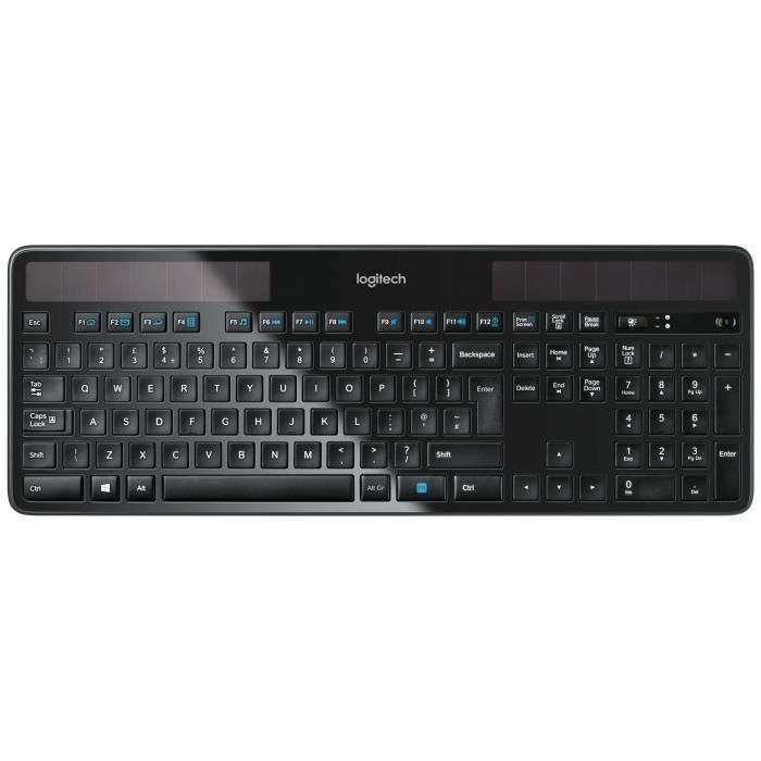 Solaire sans fil Logitech K750 - Clavier - sans fil - 2.4 GHz - Fran�ais