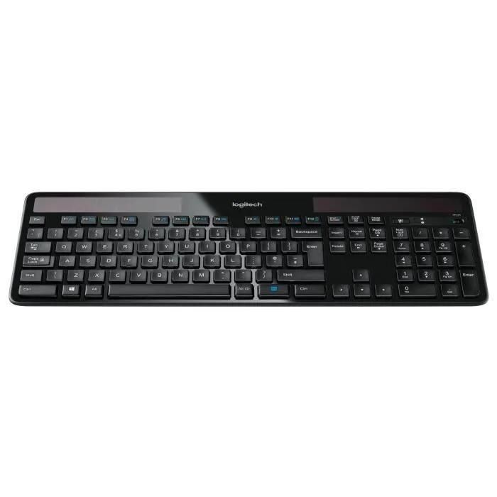 Solaire sans fil Logitech K750 - Clavier - sans fil - 2.4 GHz - Fran�ais - 3