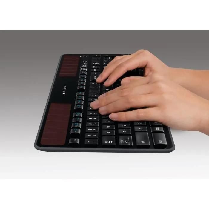 Solaire sans fil Logitech K750 - Clavier - sans fil - 2.4 GHz - Fran�ais - 4