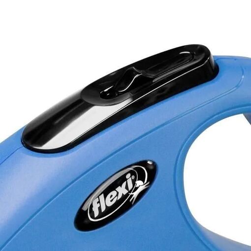 Laisse Flexi Classic Sangle Bleu - Zolux - 5m/Medium - 3