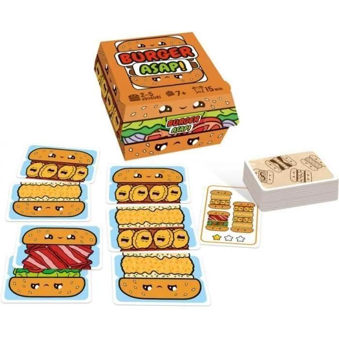 Burger Asap - Asmodee - Jeu De Rapidit� - D�s 7ans - 2
