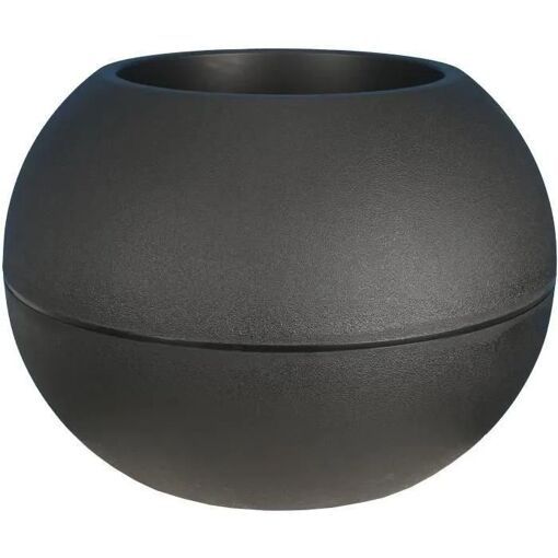 Riviera - Pot De Fleurs Boule - D50 - Noir