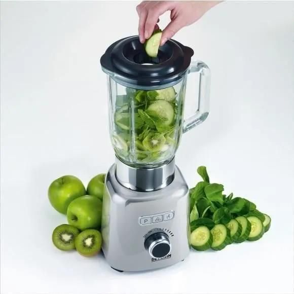 SEVERIN SM 3710 - Bol mixeur blender - 1.5 litres - 1 kWatt - noir/inox pol...