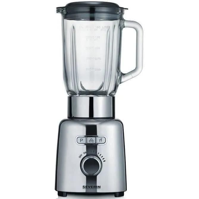 SEVERIN SM 3710 - Bol mixeur blender - 1.5 litres - 1 kWatt - noir/inox pol... - 2