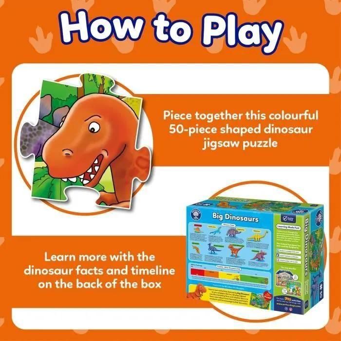Orchard Toys - Orch256 - Puzzle Classique - Grands Dinosaures - 4