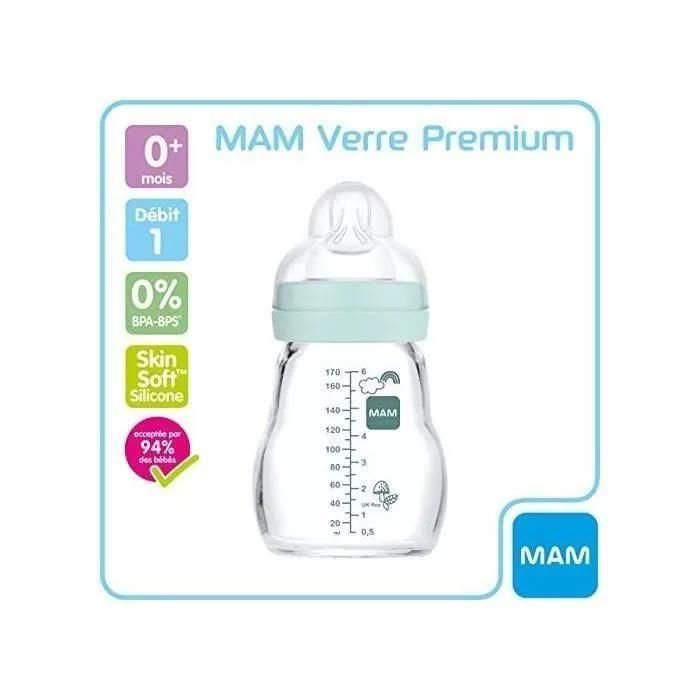 Biberon Verre - Bleu - 170 Ml - 2