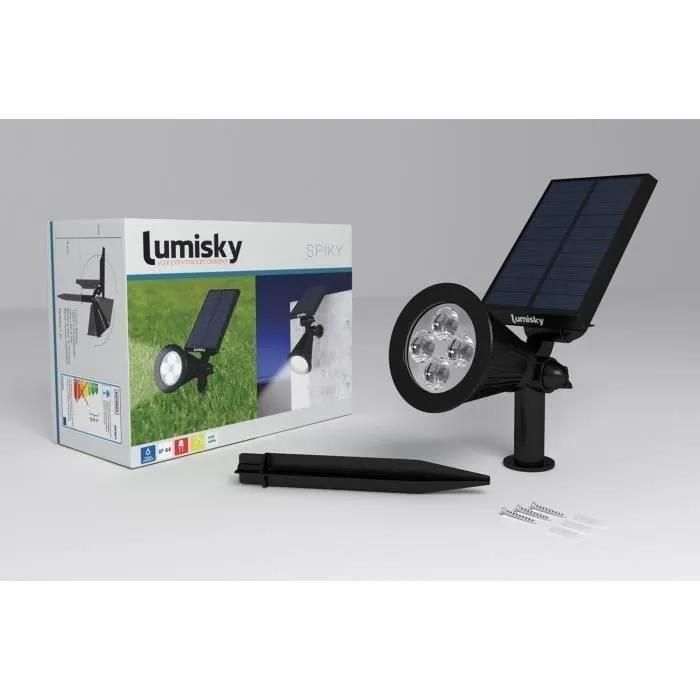 Spot Solaire Projecteur 2 En 1 Spiky W34 4 Led Blanches - 4