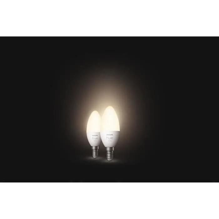 Ampoule Connect�e Philips White Ampoule E14 X2 - 3