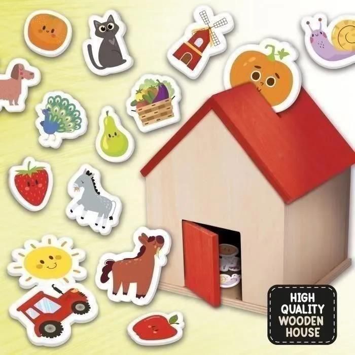 Maison En Bois Avec �l�ments De Ferme - Lisciani - D�veloppe La Concentrati... - 2