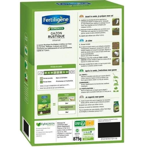 Fertiligene Gazon Rustique Universel - 875 G - 2