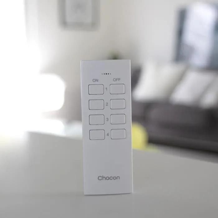 Lot de 2 Miniprises On/Off 3000W (FR) CHACON + Télécommande - 4