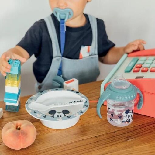 Set Repas Micro-Onde Bol + Cuillere Mickey - 4