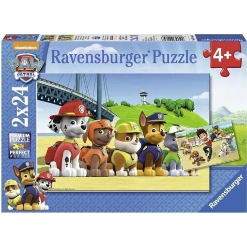 Puzzle 2x24p Pat Patrouille Chiens Heroiques