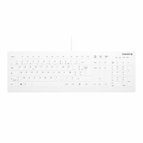 Active Key AK-C8112 - Clavier - médical - 100% - full size - lavable - USB - AZERTY - Français - commutateur : CHERRY SX - blanc