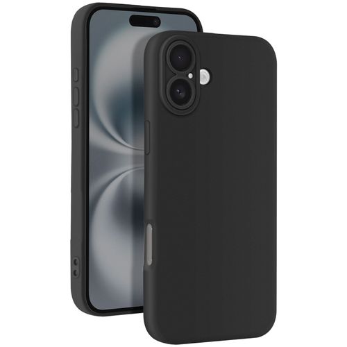 Coque Pour Iphone 16 Silicone Lisse Bloc Caméra Protégé Noir