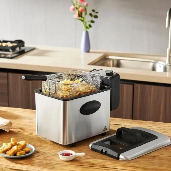 Friteuse 4 Litres CONTINENTAL EDISON CEFR4IX3 - 2000W - 4