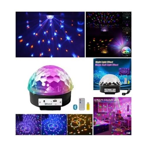 Jeu de lumière Astro Ball Magic DJ Ball 6 x LEDS 1W USB-BLUETOOTH + TELECOMMANDE Boule lumineuse