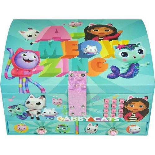 Boîte à bijoux - Kids Licensing - Gabbys Dollhouse - Turquoise - Enfant - Fille