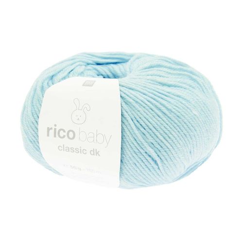 Fil Layette À Tricoter Rico Baby Classic Dk - Créez Des Tenues Douces Et Confortables Pour Bébé - Rico Design 023 Bleu