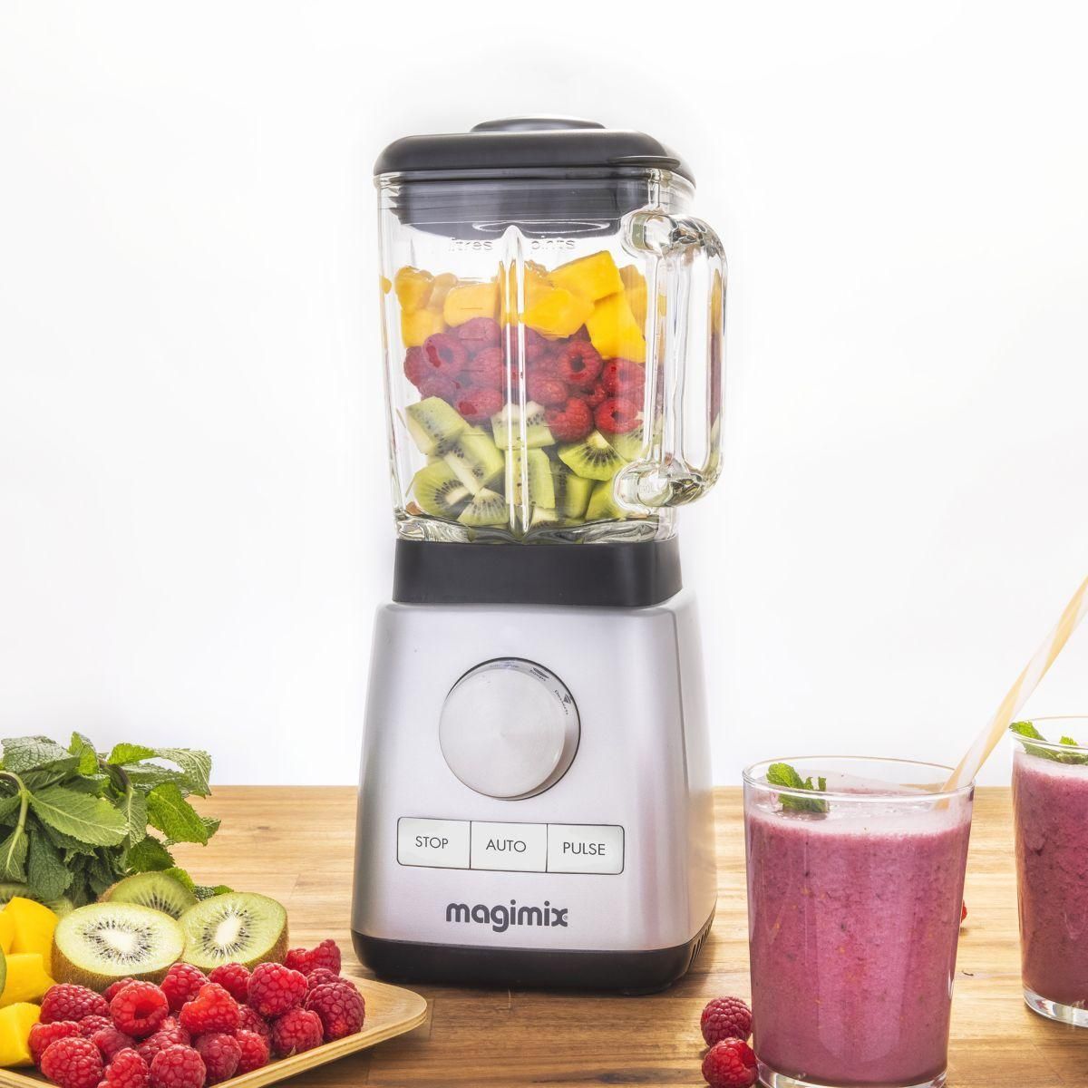 Magimix Blender Power 3 - Bol mixeur blender - 1.2 litres - Chrome mat - 5