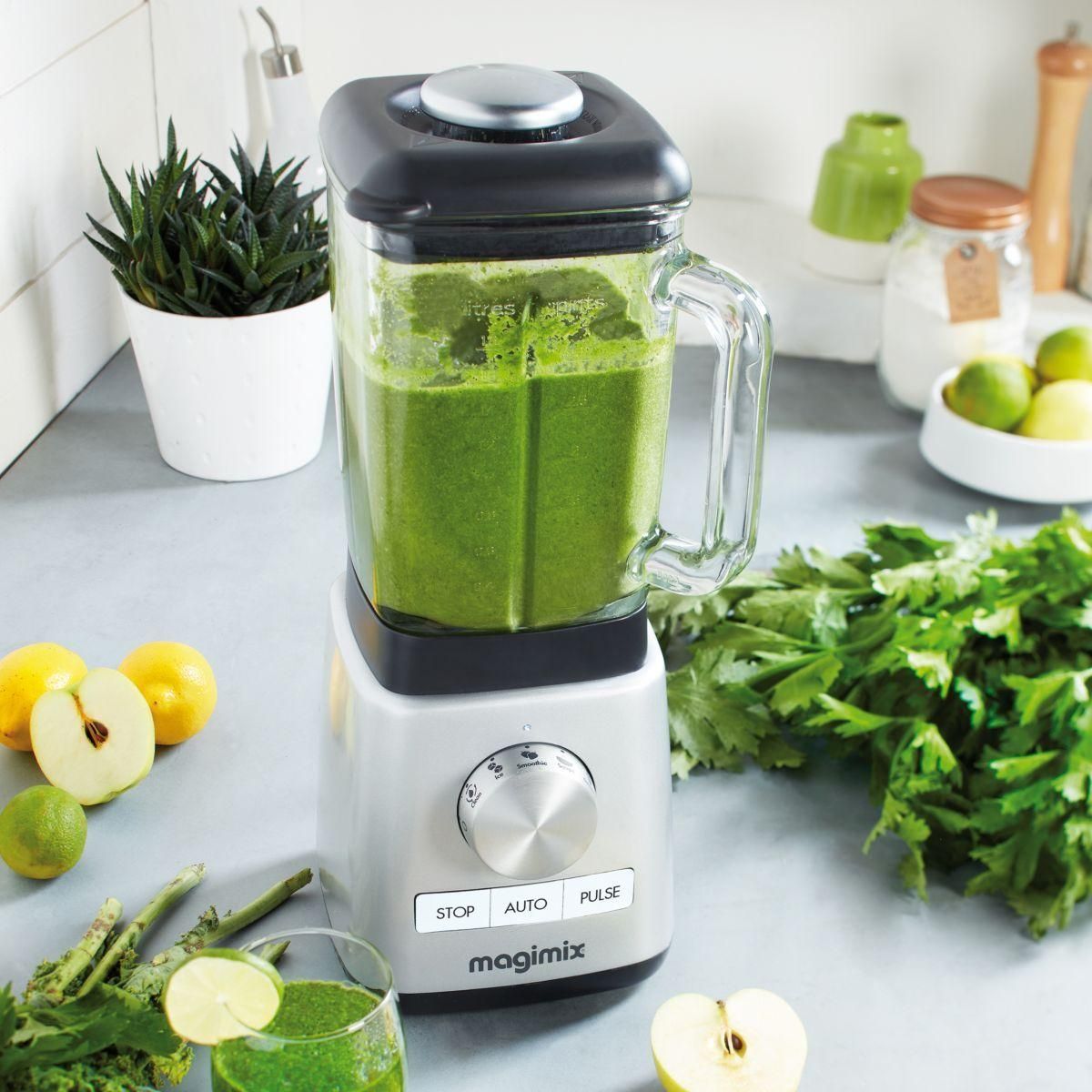 Magimix Blender Power 3 - Bol mixeur blender - 1.2 litres - Chrome mat - 6