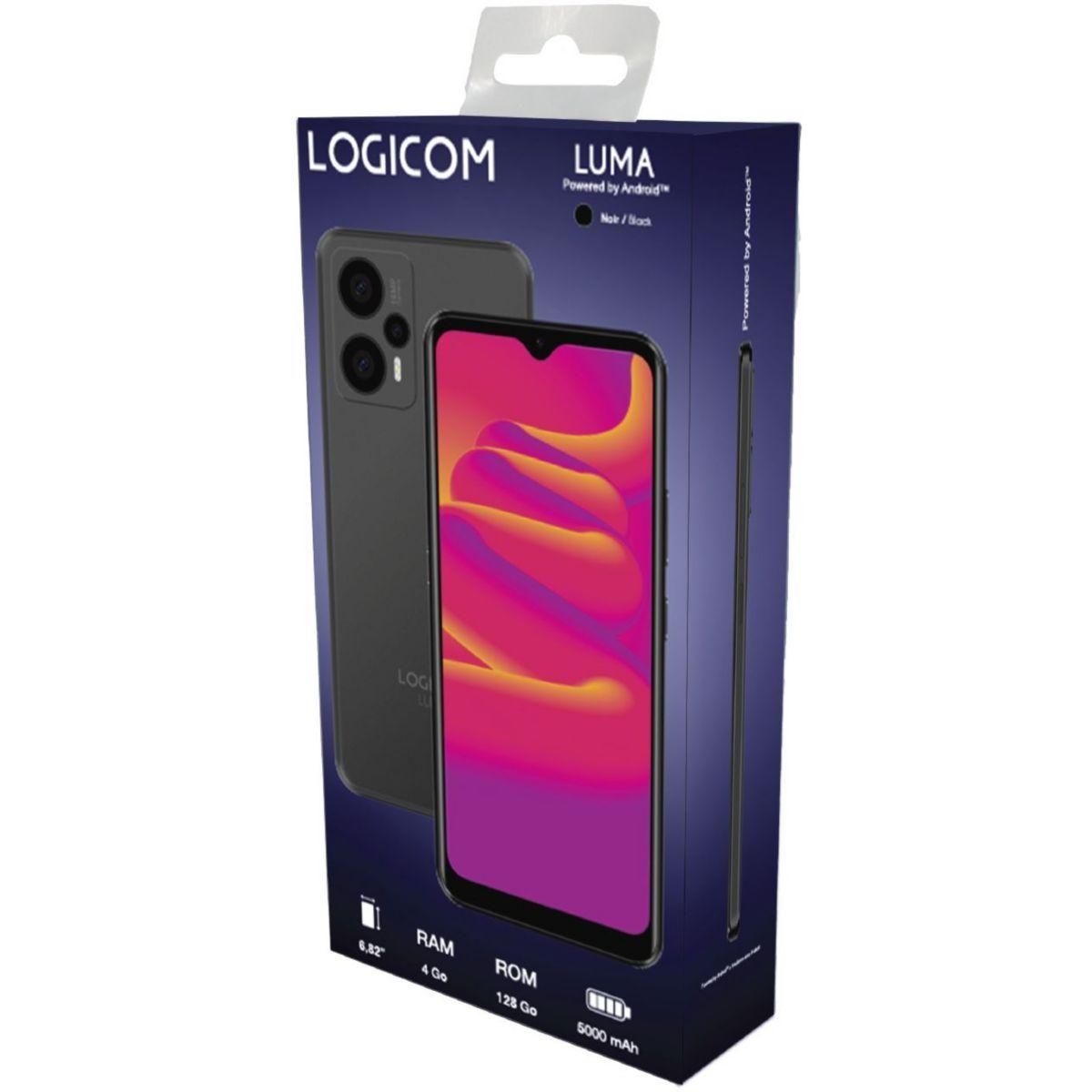 SMARTPHONE LOGICOM LUMA 6.82' DOUBLE NANO SIM 128 GO NOIR - 4
