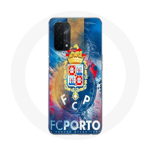 Coque Pour Oppo A74 5g Fcp Porto Fond Bleu