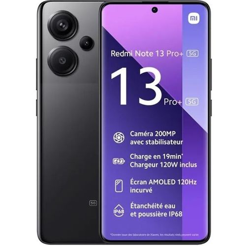 Xiaomi Redmi Note 13 Pro+ 5G 16/512 Go Black