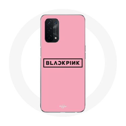 Coque Pour Oppo A74 5g Blackpink Groupe De K-Pop Logo Fond Rose