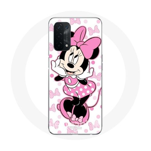 Coque Pour Oppo A74 5g Minnie Mouse Dessin Animé Mignon Rose