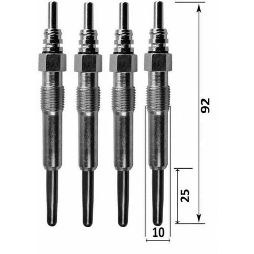 Lot De Quatre Bougies De Préchauffage - Volvo V70 Break 2.5 Tdi À Part. 01/1997