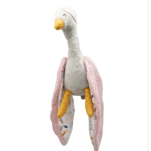 Doudou Peluche Oie Zélie Domiva Jouet Bébé Collection Au Fil  De L’Eau Soft Toy Bird Baby Girl