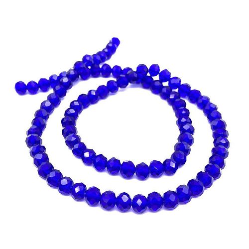 Perles De Cristal De Couleur Mixte De 2,3,4,6,8mm Pour La Fabrication De Bijoux,Perles De Verre À Facettes Rondes Et Amples Pour Bracelets,Accessoires De - Type [Dark Blue C23]-6mm Approx 90pcs