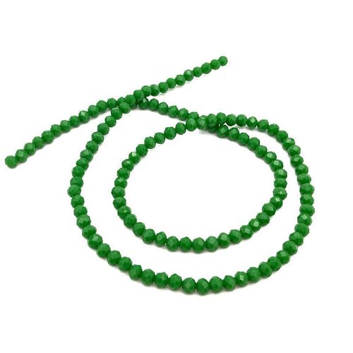 Perles De Cristal De Couleur Mixte De 2,3,4,6,8mm Pour La Fabrication De Bijoux,Perles De Verre À Facettes Rondes Et Amples Pour Bracelets,Accessoires De - Type [Green C173]-2mm Approx 170pcs