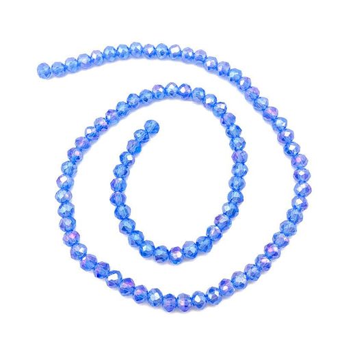 Perles De Cristal De Couleur Mixte De 2,3,4,6,8mm Pour La Fabrication De Bijoux,Perles De Verre À Facettes Rondes Et Amples Pour Bracelets,Accessoires De - Type [Light Blue Ab C63]-3mm Approx 125pcs