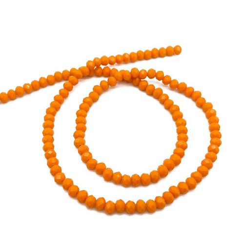 Perles De Cristal De Couleur Mixte De 2,3,4,6,8mm Pour La Fabrication De Bijoux,Perles De Verre À Facettes Rondes Et Amples Pour Bracelets,Accessoires De - Type [Orange C174]-8mm Approx 68pcs