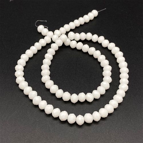 Perles De Cristal De Couleur Mixte De 2,3,4,6,8mm Pour La Fabrication De Bijoux,Perles De Verre À Facettes Rondes Et Amples Pour Bracelets,Accessoires De - Type [White C171]-2mm Approx 170pcs