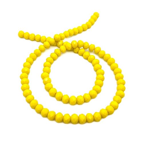 Perles De Cristal De Couleur Mixte De 2,3,4,6,8mm Pour La Fabrication De Bijoux,Perles De Verre À Facettes Rondes Et Amples Pour Bracelets,Accessoires De - Type [Yellow C178]-8mm Approx 68pcs