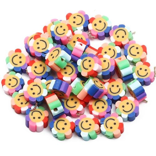 Perles Mixtes En Argile Polymère,20/50/100 Pièces,Fruits Et Animaux,Perles Souriantes,D'espacement Pour Bijoux,Accessoires De Bricolage - Type 20pcs #C