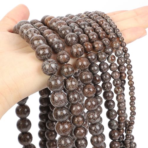 Perles D'espacement En Pierre Noire Naturelle,Obsidienne,Lave,Labrumen,Ite,Agates,Hématite,Adt,Pour Bijoux,Bracelets De Bricolage - Type Domestic Alabaster-10mm-About 38pcs