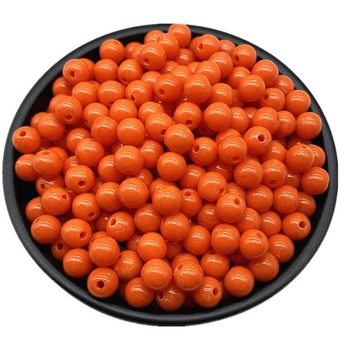 Perles Rondes En Acrylique De 6,8,10mm Pour La Fabrication De Bijoux,Bracelet,Collier,Accessoire De Bricolage - Type 10mm 30pcs #E