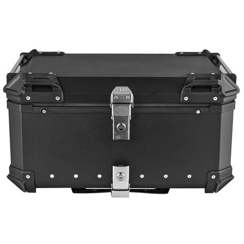 Valise À Bagages En Alliage D'aluminium Pour Coffre Arrière De Moto 65l, Boîte De Rangement Arrière De Moto À Dégagement Rapide.