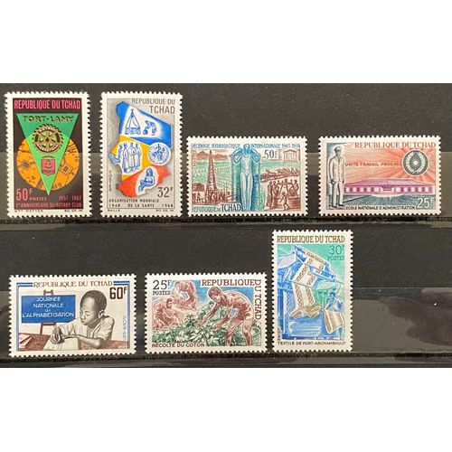 Lot De 7 Timbres Neufs** Tchad 1968 Y&t N° 149 À 156