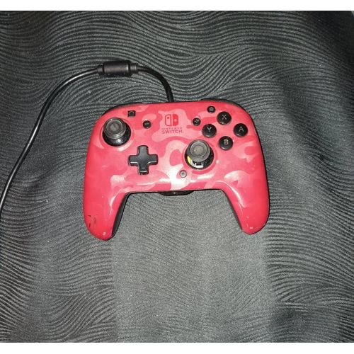 Mannette Nintendo Switch Filaire Rouge