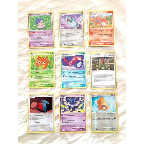 Lot De 9 Cartes Carte Pokémon Collection 2010
